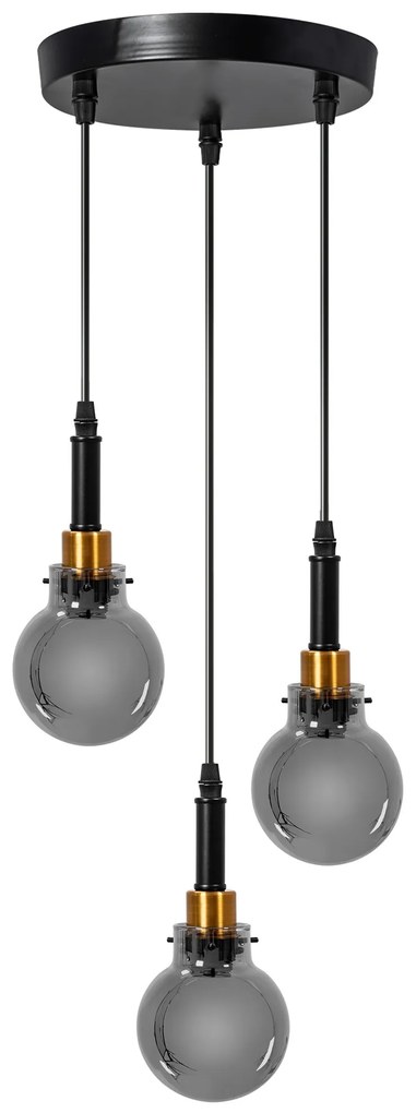 Stropné svietidlo Alternative I čierne/zlaté