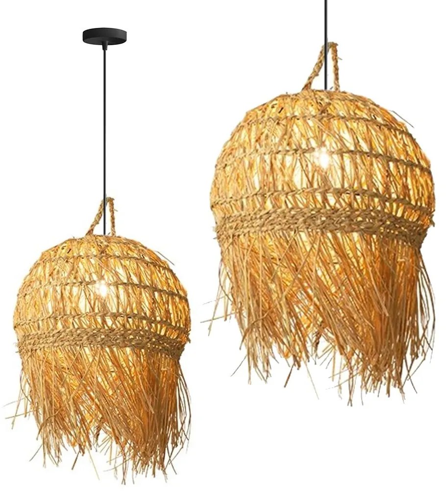 Toolight Toolight, závesné svietidlo 1xE27 APP1251-1CP, prírodná, OSW-40120