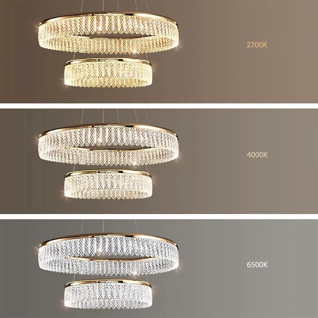 Toolight Toolight, LED stropné svietidlo, 72W, 3500lm, APP1750-CP, zlatá, OSW-04047