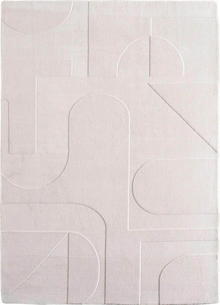 Ayyildiz, Kusový koberec Pompei 1614 cream, 80x150, biela, chodba / predsieň