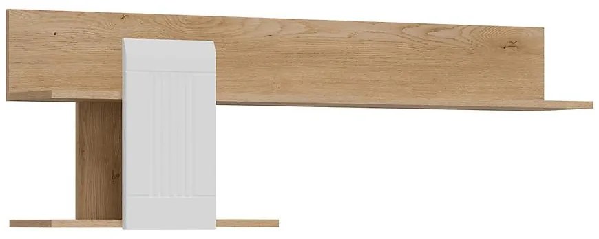 Polička Milton ML10 dub crem torro biela