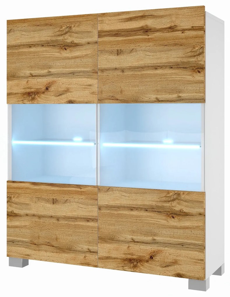 Komoda Belini Premium Full Version dub wotan + LED osvetlenie Nexum 12