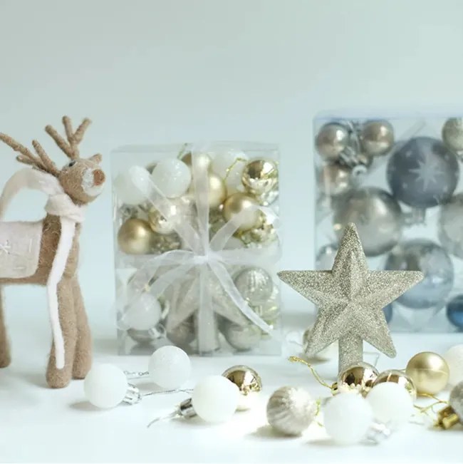 Vianočné guľky - SYSD1688-046 (36ks)