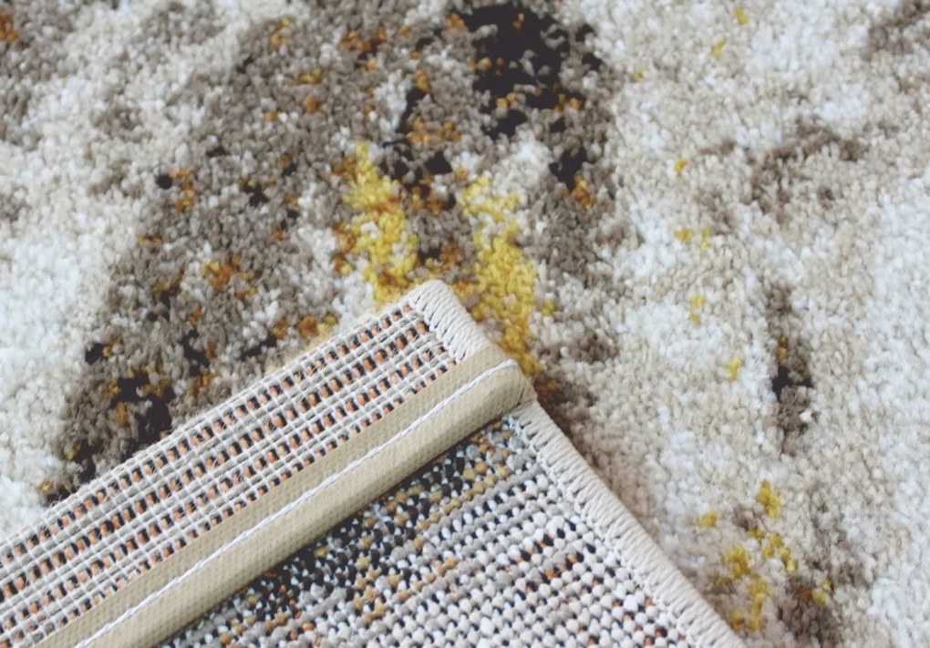 Spoltex, Kusový koberec Achat 732 dark beige, 120x170, béžová, obývacia izba