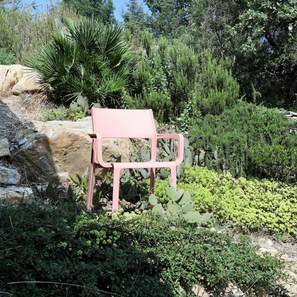 TRILL ARMCHAIR záhradná stolička s podrúčkami rosa bouquet