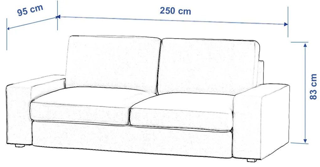 Poťah na sedačku Kivik 3-os., rozkladacia