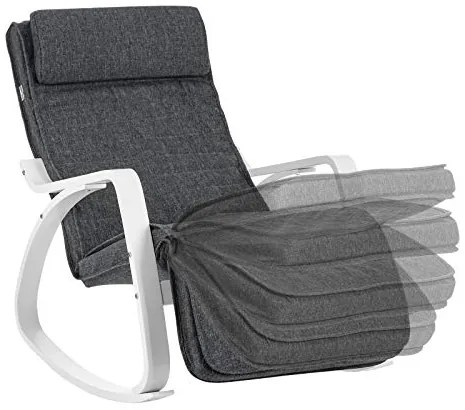 Hojdacie kreslo SONGMICS LYY011G01 - tmavosivé