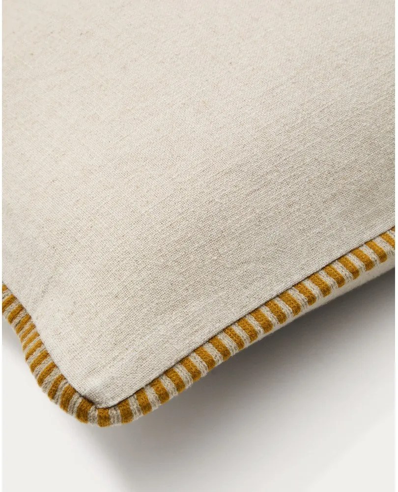 Obliečka na vankúš s prímesou ľanu 45x45 cm Ardit – Kave Home