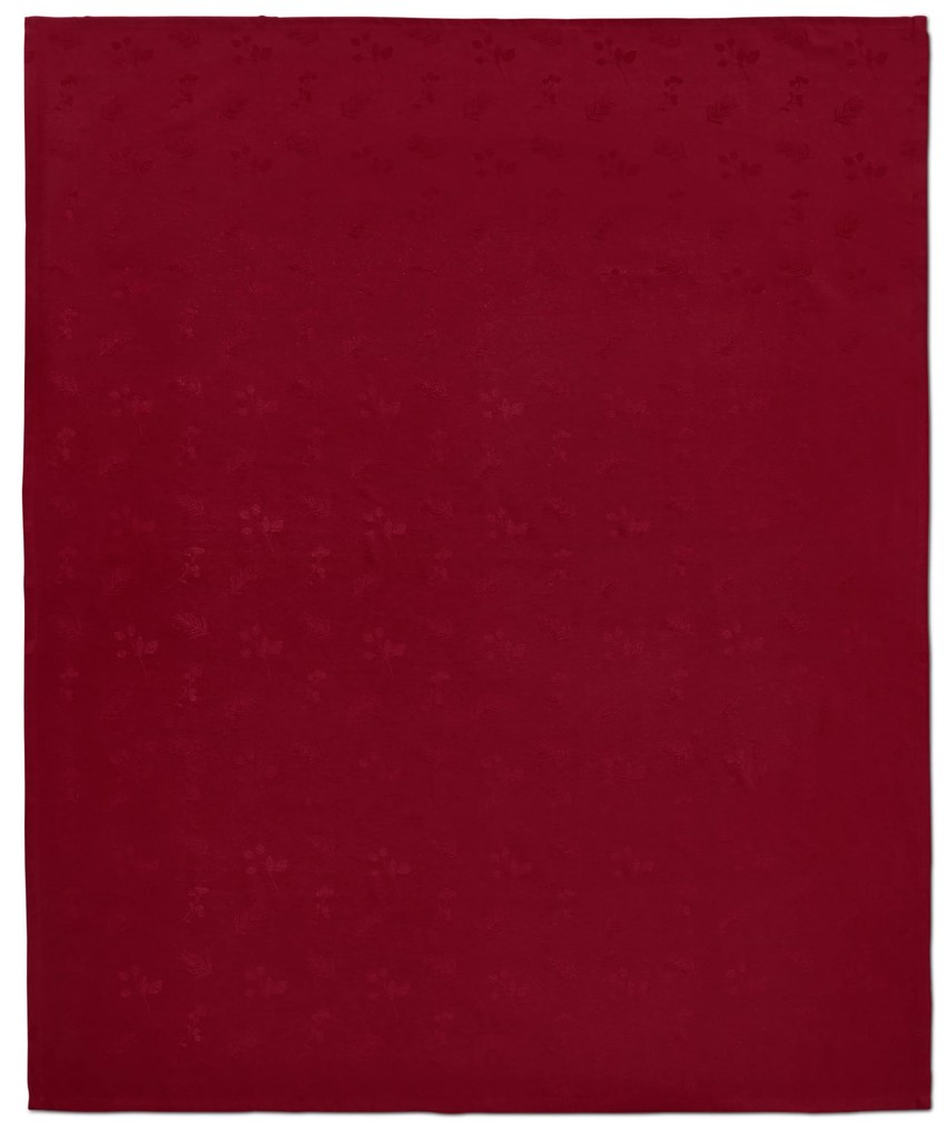 Žakárový obrus, 145 x 255 cm, červený