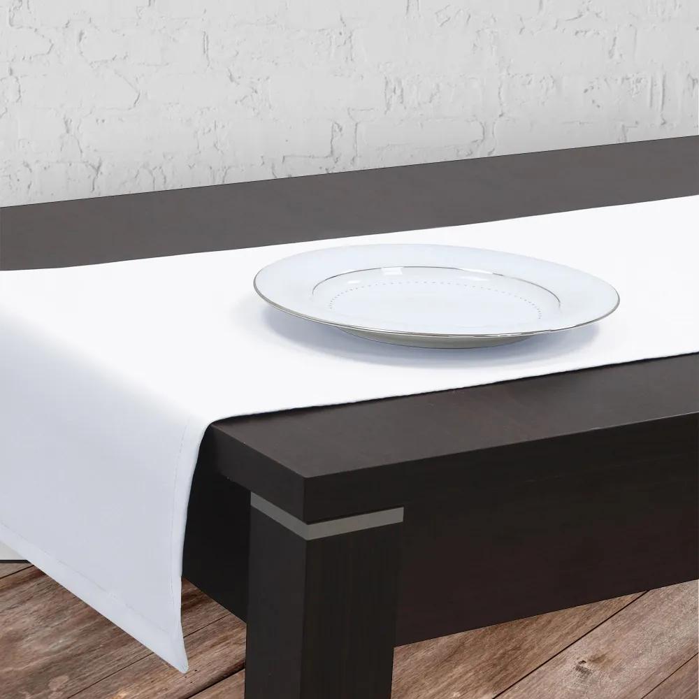 Dekorstudio Teflónovy behúň na stôl BP01 - biely Rozmer behúňa (šírka x dĺžka): 40x200cm