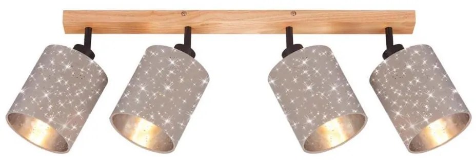 Briloner 2078-041 - Bodové svietidlo SPOTLIGHT 4xE27/25W/230V béžová