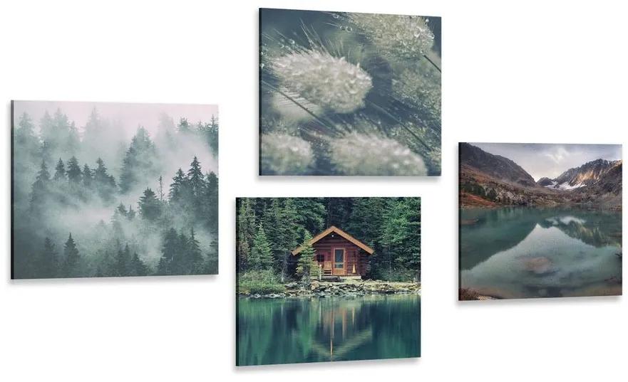 Set obrazov čarovná príroda - 4x 60x60