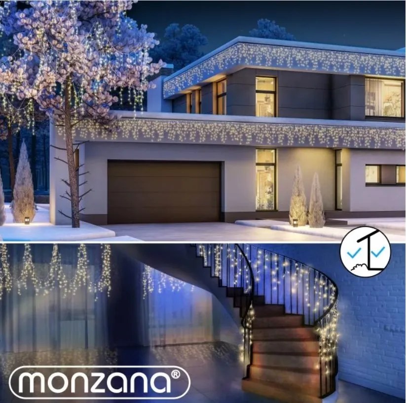 Monzana Vianočná svetelná reťaz  CECIL, 5m, teplá biela