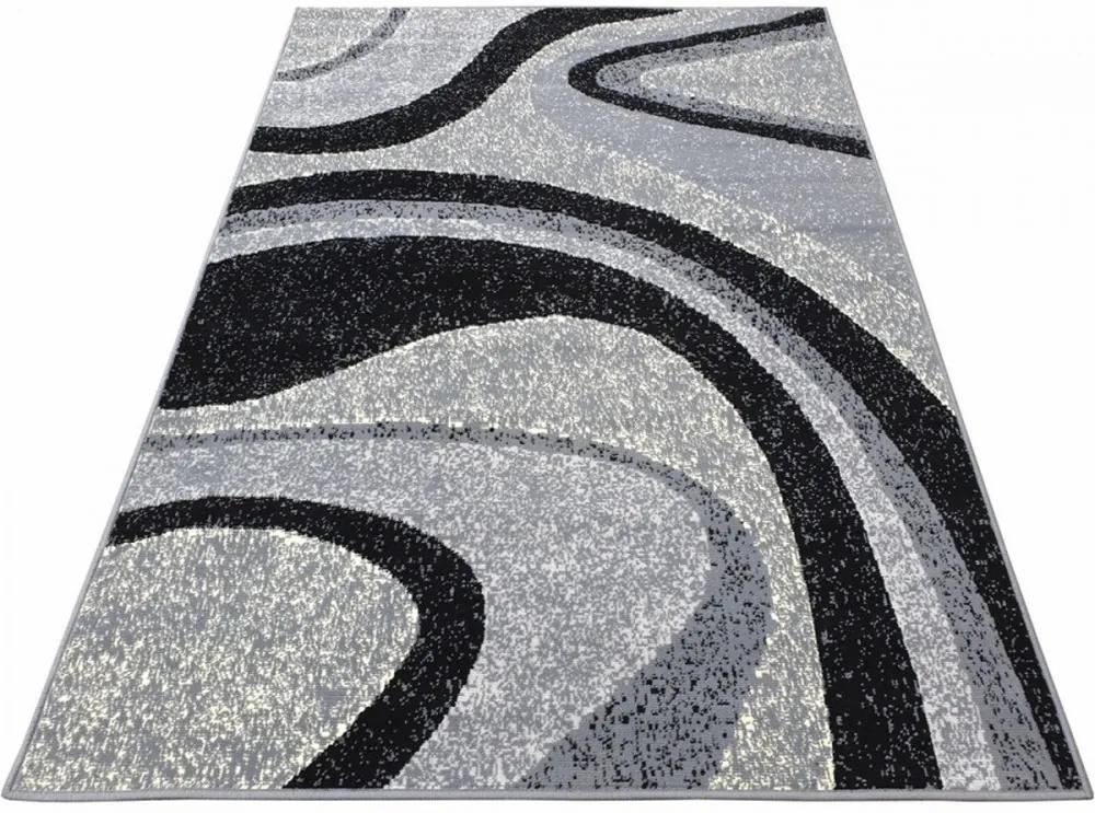 Kusový koberec PP Abstrakcie sivý, Velikosti 70x130cm