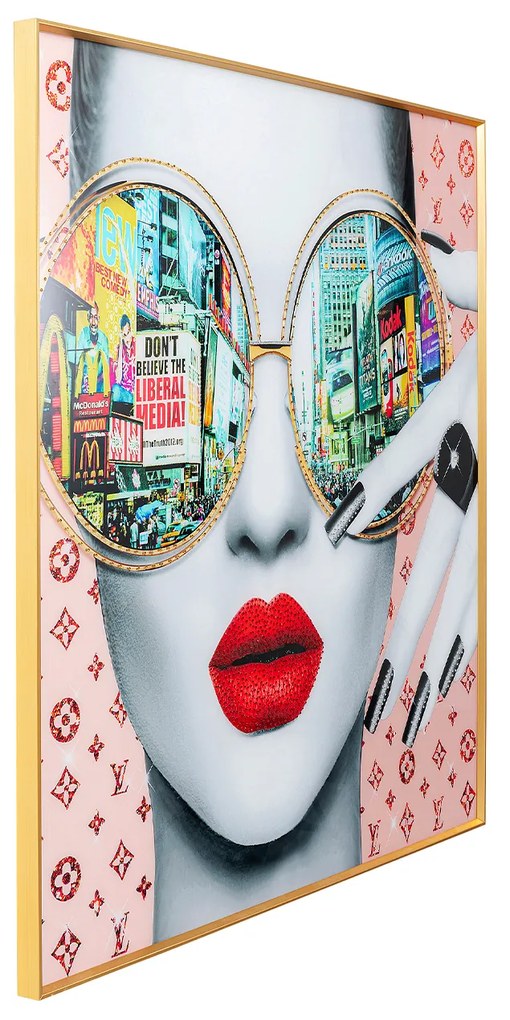 Times Square obraz viacfarebný 120x120 cm
