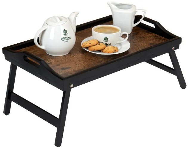 Podnos AURELIA RUSTIC čierny / hnedý