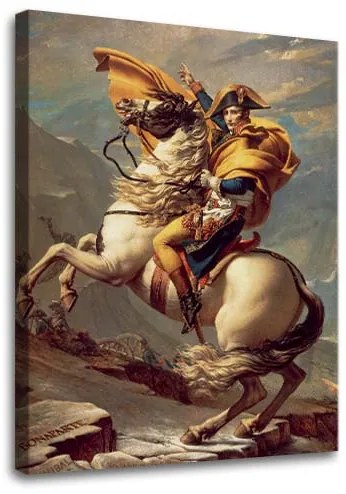 Obraz na plátne Jacques-Louis David - Napoleon prechádza cez Alpy | rôzne rozmery