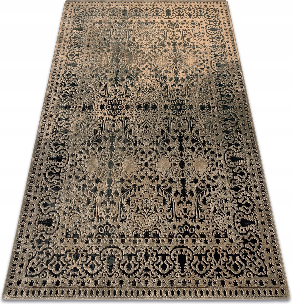 Koberec z vlny Superior Perona Rám orientálny ornament zelený 200x300 cm