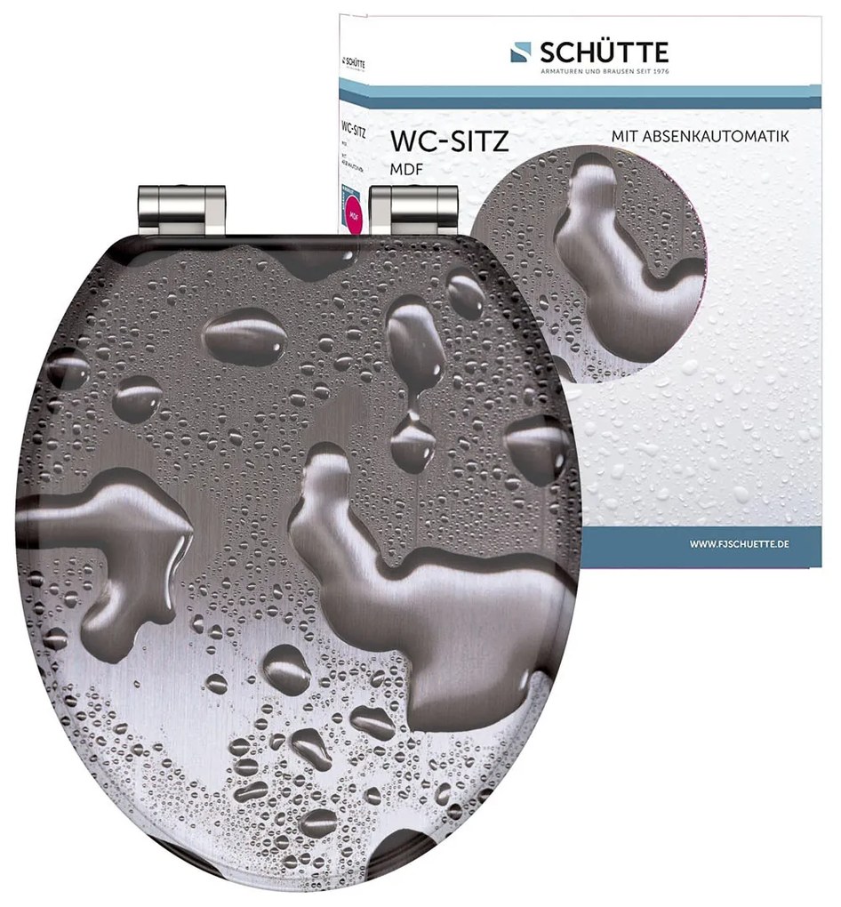 Schütte WC doska s pomalým spúšťaním (kvapky) (100335885)