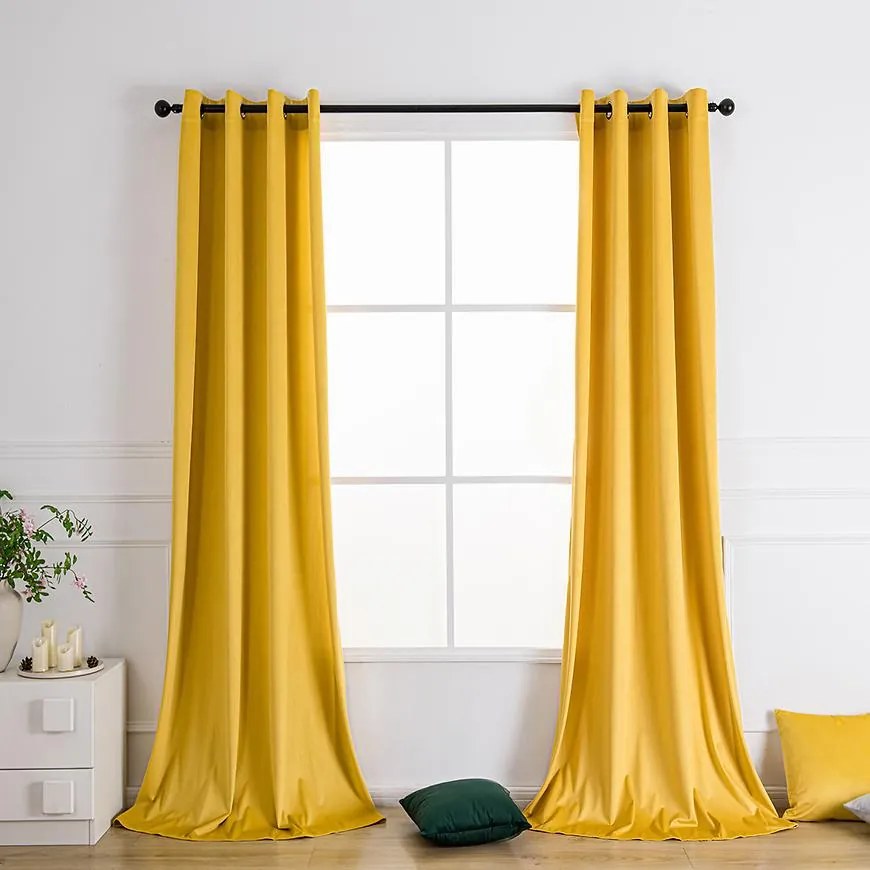 Záves na priechodkách Velvet PB103/200G/M2/25 140x250 cm žltá