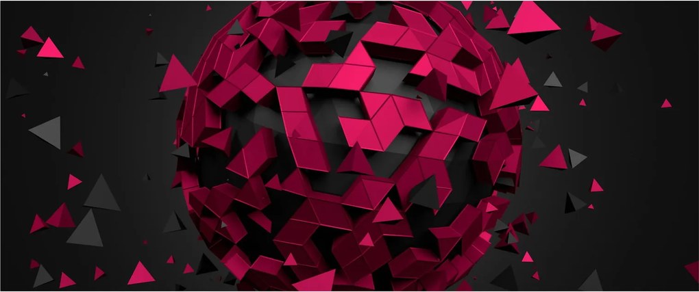 Obraz 3D abstrakcie (120x50 cm)