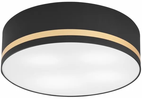 Stropné svietidlo SIRJA STRIPE 4xE27/15W/230V pr. 45 cm čierna