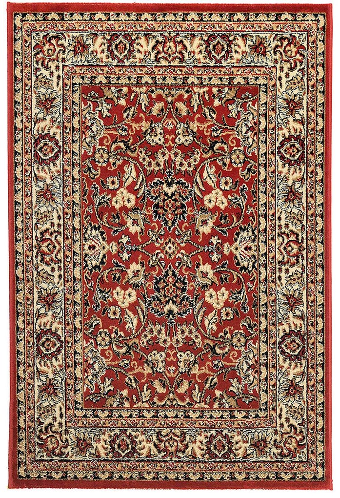 Sintelon, Kusový koberec Teheran Practica 59 / CVC, 120x170, červená, chodba / predsieň