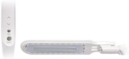 Lampa stolná LED, 10W, podstava + úchyt, biela