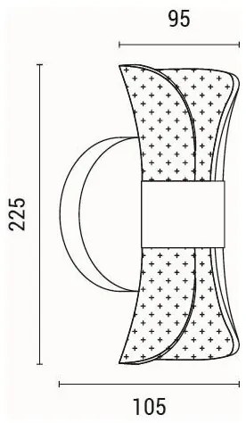 LED Nástenné svietidlo LED/8W/230V 3000K