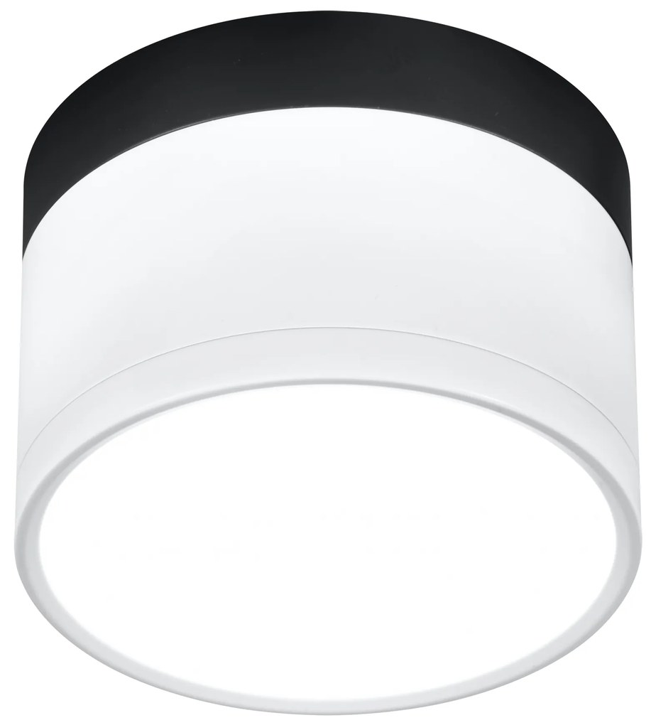 CLX LED stropné moderné osvetlenie EMILIA-ROMAGNA, 9W, denná biela, 6,4x8,8cm, okrúhle, bieločierne