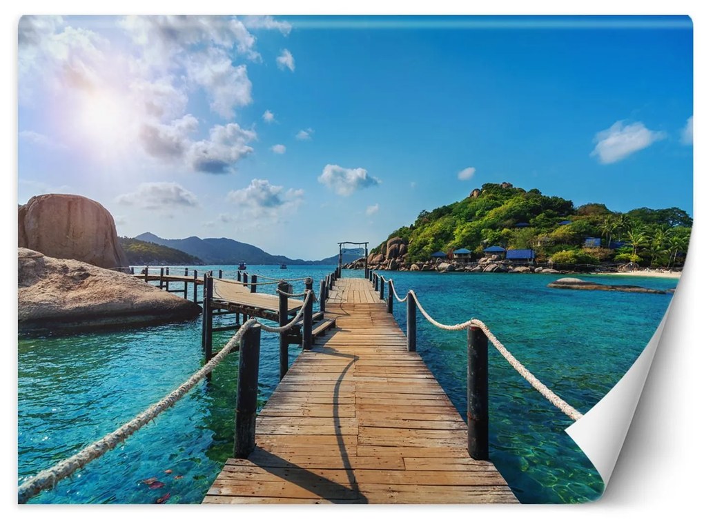 Gario Fototapeta Dovolenka na tropickom ostrove, palmy Materiál: Vliesová, Rozmery: 300 x 210 cm