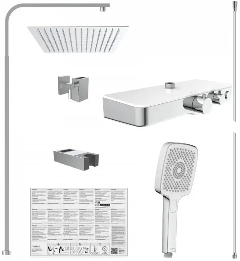 Schütte 60530 - Sprchová súprava s termostatickou batériou OCEAN, lesklý chróm