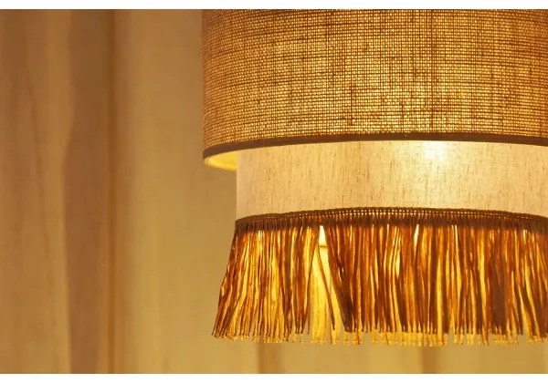 Brilagi - Luster na lanku WINNETOU BOHO 1xE27/15W/230V pr. 25 cm hnedá/krémová