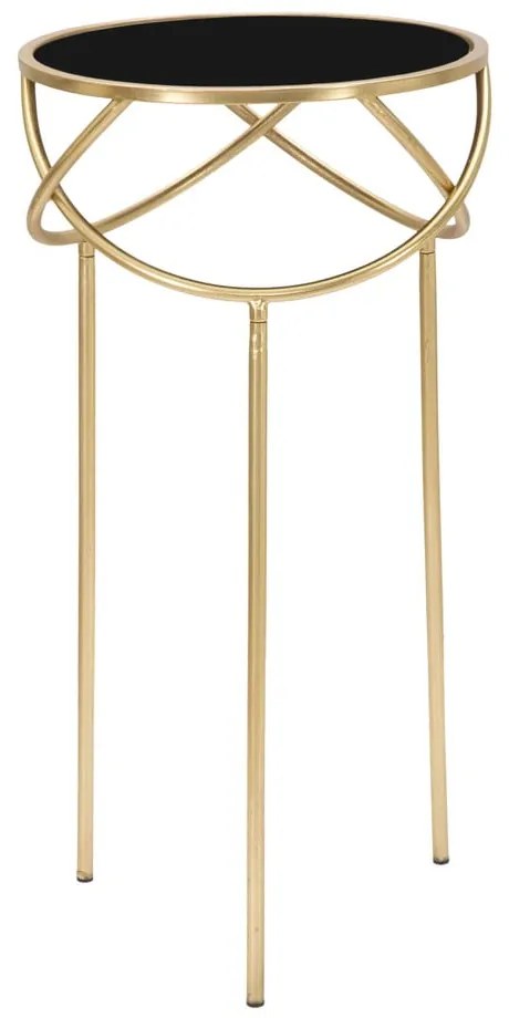 Okrúhly odkladací stolík so sklenenou doskou ø 40 cm Ring – Mauro Ferretti