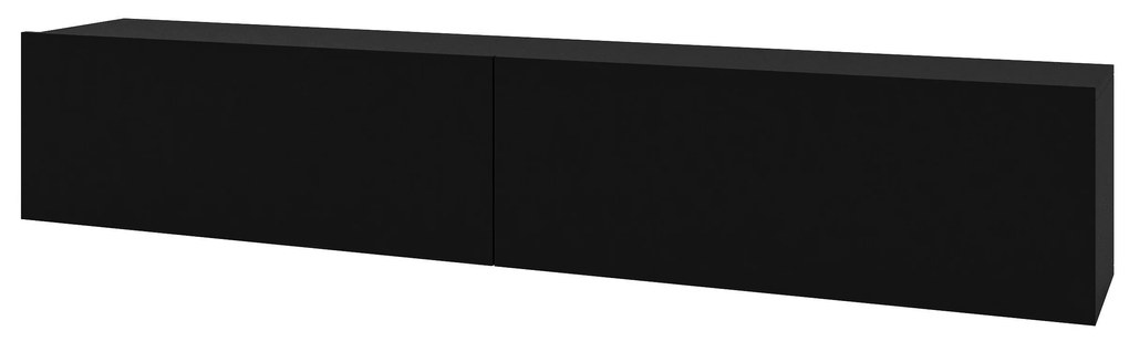 Tv stolík/skrinka Avernic Typ 40 (onyx čierna + dub wotan). Akcia -20%. Vlastná spoľahlivá doprava až k Vám domov. 1042067