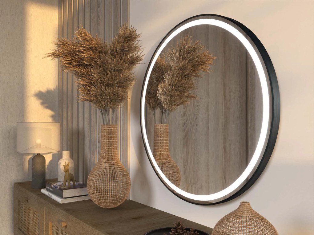 LED zrkadlo v ráme do kúpeľne C4