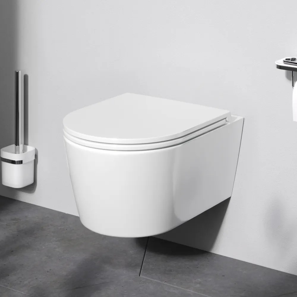 Závesné WC AM.PM Func CFA1700SC bezokrajové, so sedadlom Microlift, biele