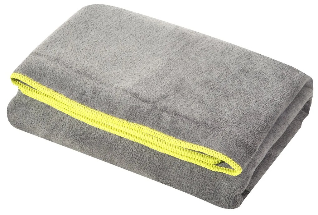 RÝCHLOSCHNÚCA PLÁŽOVÁ OSUŠKA Z MIKROVLÁKNA IGA 80X160 CM SIVÁ