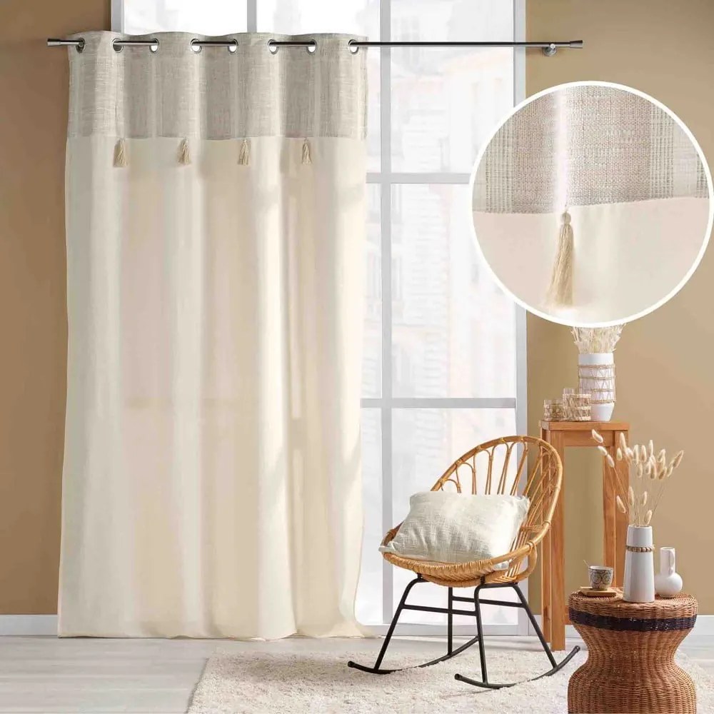 Záves v prírodnej farbe 140x240 cm Island – douceur d'intérieur