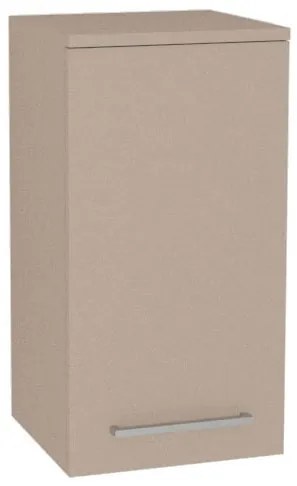 Mereo Bino kúpeľňová skrinka horná 63 cm, pravá, Multidecor, Šedý kameň, MER-CN696SEKA