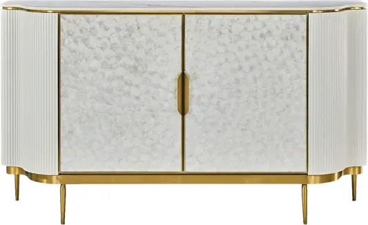 Komoda Stilig ST906C 150 cm krémová/zlatá