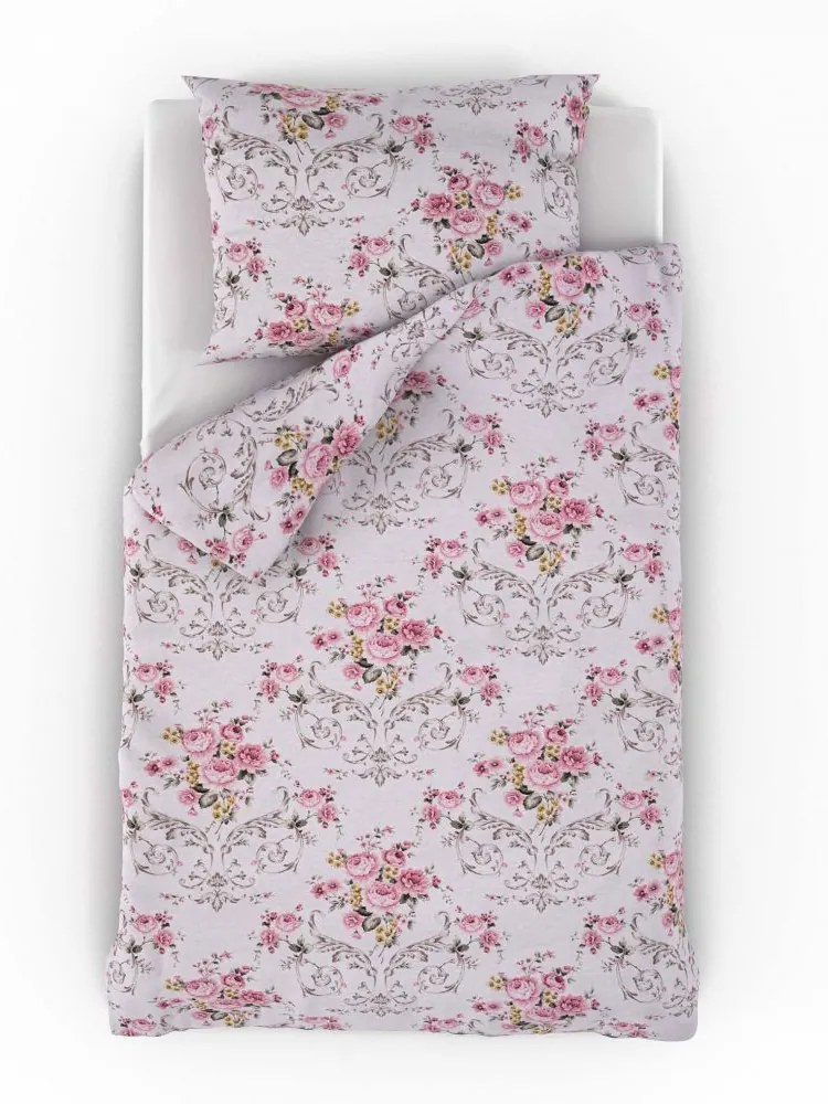 Kvalitex PROVENCE bavlnené obliečky CLER ružová Bavlna, 140x200, 70/90 cm