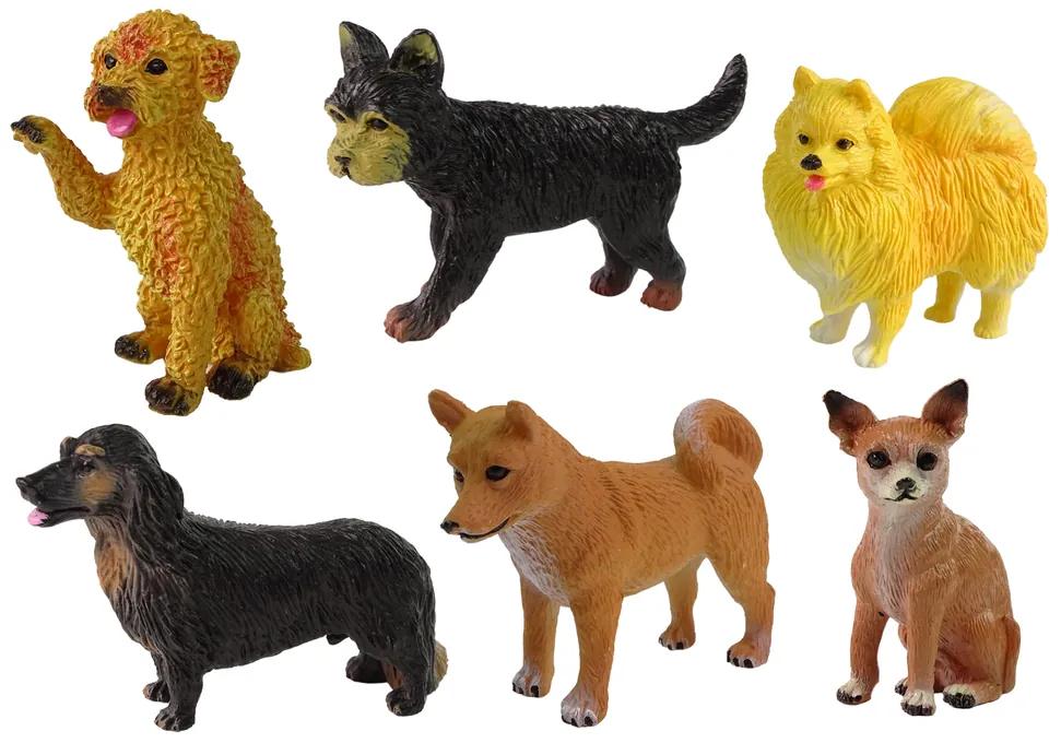 Lean Toys Sada 6 figúrok – Psy rôznych plemien