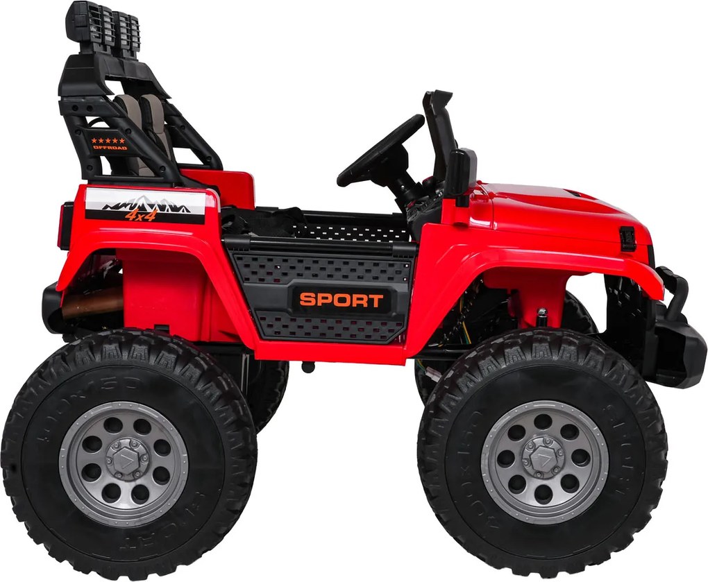 Ramiz Extrémne športové vozidlo 4x4 s variabilnou veľkosťou Červená