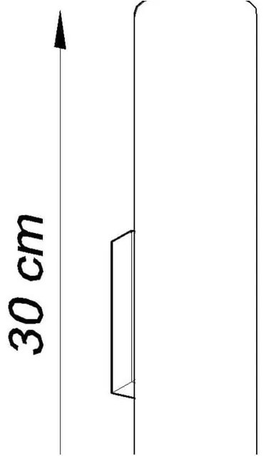 Čierne nástenné svietidlo Sollux Castro 2