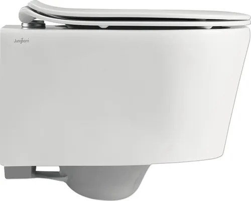 Závesné WC set Jungborn ONE hĺbka 48 cm skrátený bez splachovacieho kruhu vr. WC dosky so Soft-close