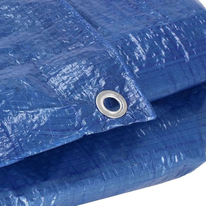 SPRINGOS Krycia plachta s okami 4x5 m, 60g PE, modrá SPRINGOS PROTECT