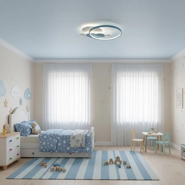 Brilagi - LED detské stropné svietidlo LOVE LED/48W/230V 3000/4500/6000K modrá