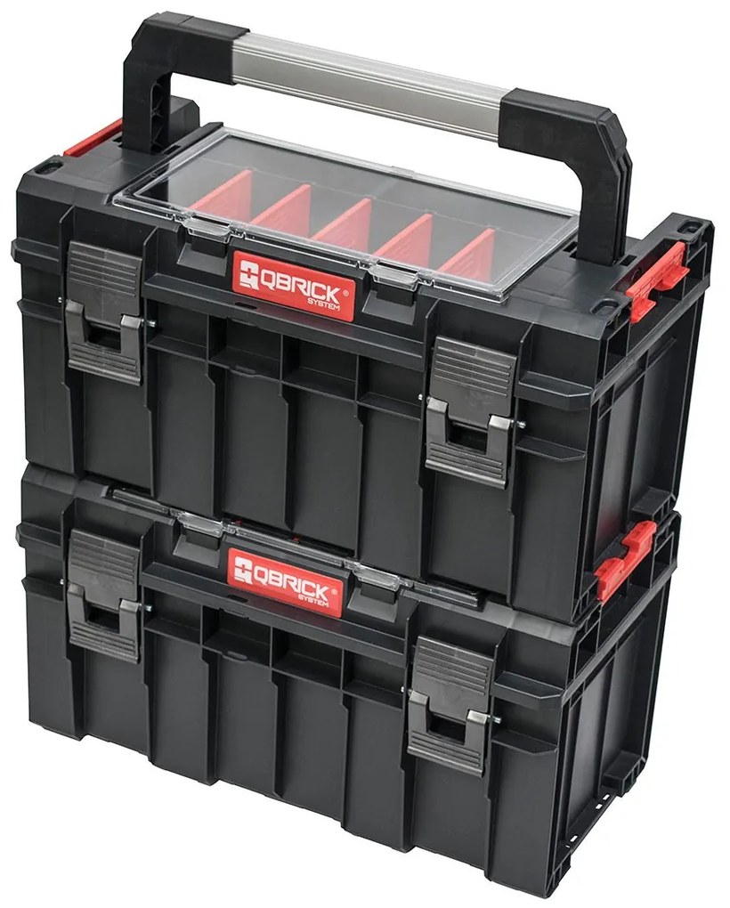 Kufrík na náradie Qbrick System PRO 500 Expert s hliníkovou rukoväťou