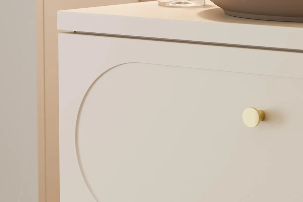 Závěsná skříňka Donna s umyvadly 120 cm písková